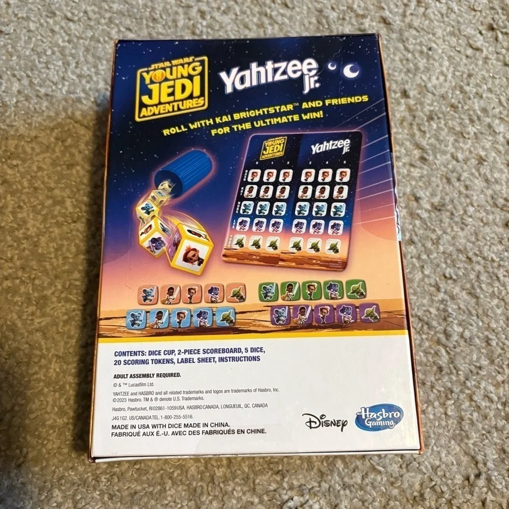 Yahtzee Jr Star Wars Young Jedi Adventures Game Hasbro Gaming Disney NEW